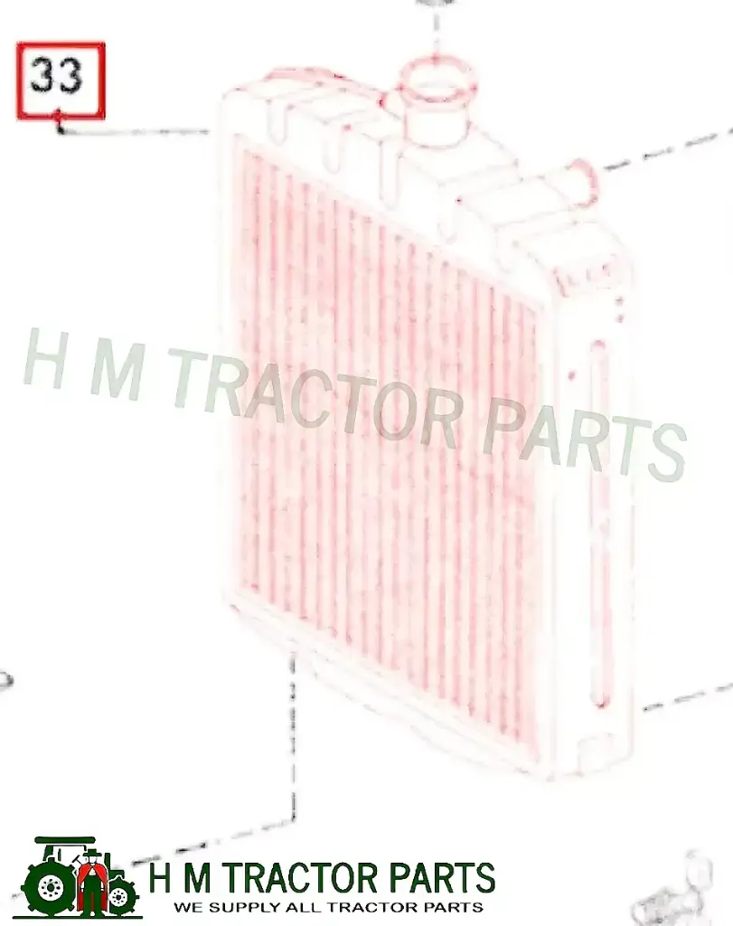 RADIATOR FOR 3525 MAHINDRA TRACTOR (006000275R92)