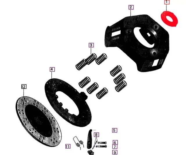 PLATE, RELEASE LEVER CLUTCH 11" FOR MAHINDRA TRACTOR (001099639R1)