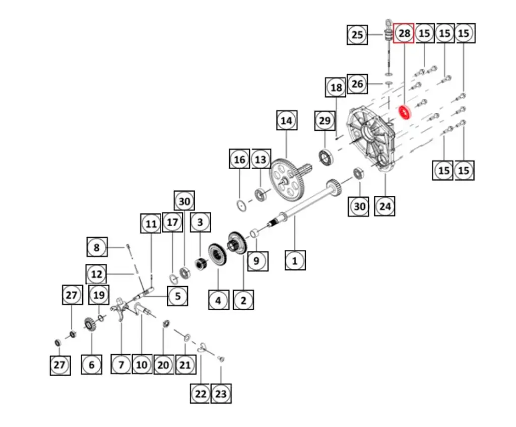 FRONT AXLE HUB & REAR PTO OIL SEAL FOR MAHINDRA TRACTOR 1100 SERIES (006517863V1)