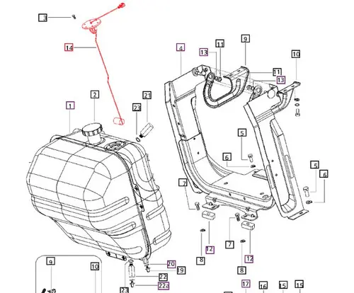 FUEL TANK SENDING UNIT FOR MAHINDRA TRACTOR (007700020C92)