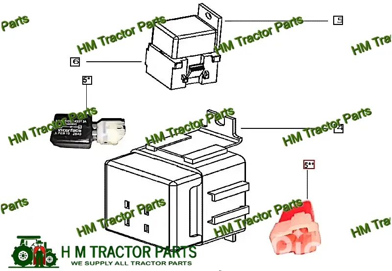 TWO POLE DIODE (CROSS-STYLE) FOR MAHINDRA TRACTOR (007701734C1)
