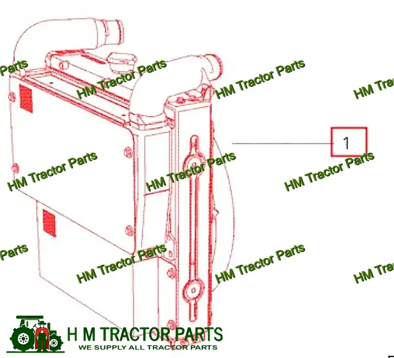RADIATOR & INTERCOOLER ASSEMBLY COMBO FOR MAHINDRA TRACTOR PARTS  (E006006477F91)