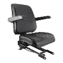 Mahindra Tractor Seat Sliding Complete With Arm Rest Taller Back 008000160B91