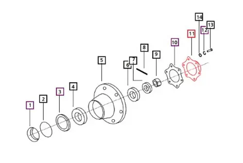 HUB CAP, FRONT WHEEL FOR MAHINDRA TRACTOR(2WD)  (000040329C08)