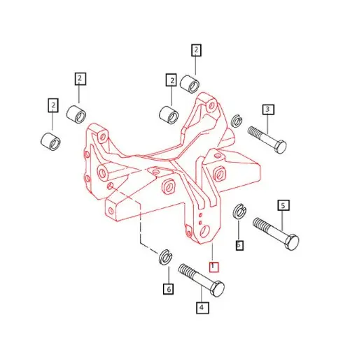 FRONT AXLE SUPPORT FOR MAHINDRA TRACTOR (E005551514R97)