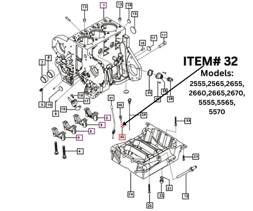 WASHER FOR MAHINDRA TRACTOR (005552928R1)