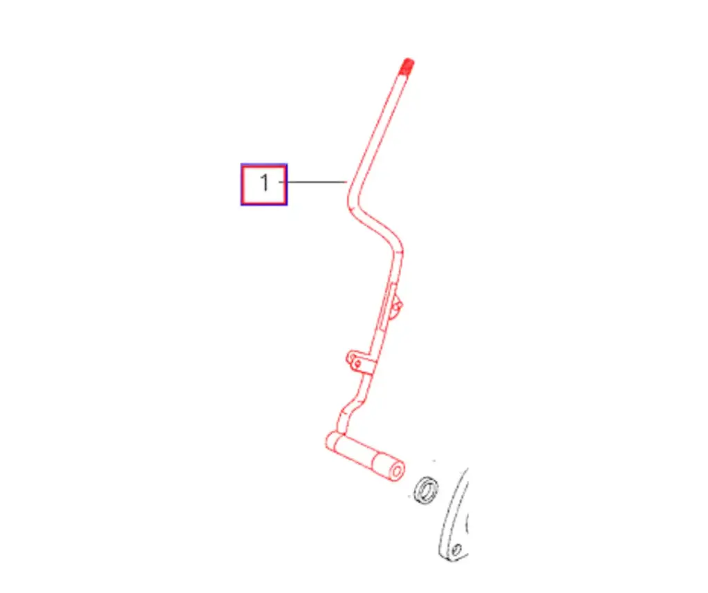 PTO LEVER FOR MAHINDRA TRACTOR (006503026B11)