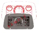 INSTRUMENT CLUSTER FOR MAHINDRA 5545 4WD-T4 SYNCHRO (E007702508C91)