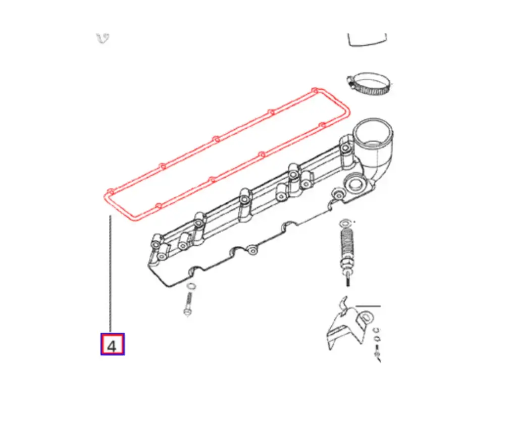 GASKET FOR AIR INTAKE MANIFOLD (000022023RD OR 006001381B1)