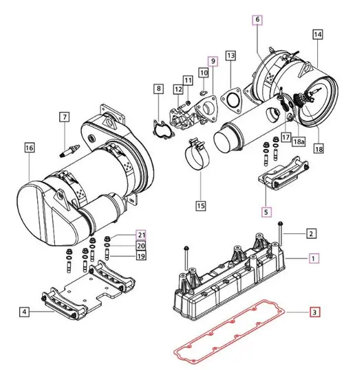VALVE COVER GASKET FOR MAHINDRA TRACTOR (006031554U1)