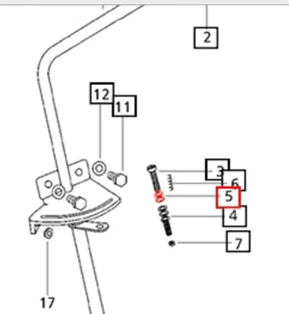 WASHER FOR GOVERNOR CONTROL ON 6000 MAHINDRA TRACTOR (000704681R2)