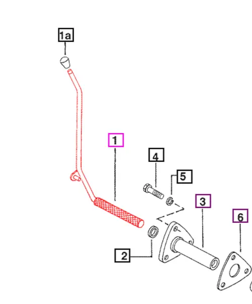 PTO SHIFT LEVER FOR 475 MAHINDRA TRACTOR (005557233R91)