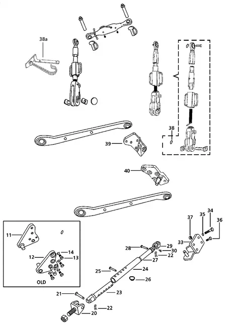PIN FOR STABILIZER ON 6000 MAHINDRA TRACTOR #21 (007200429C1)