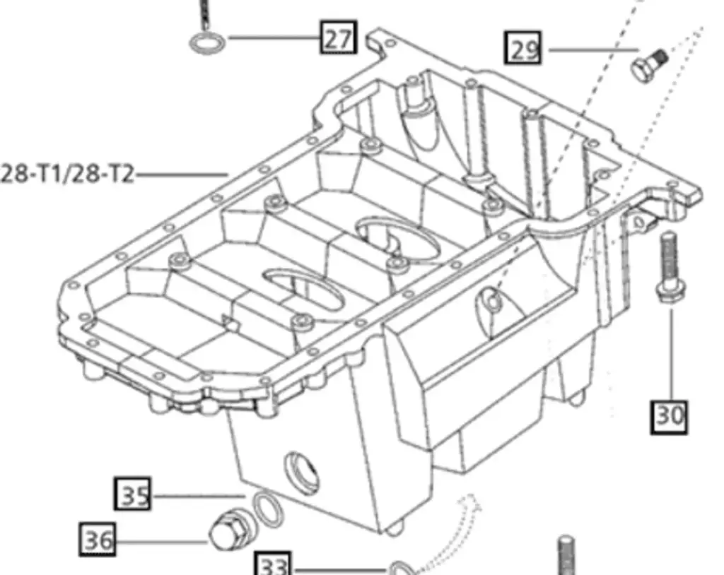 OIL PAN FOR 4 CYLINDER 5500 MAHINDRA TRACTOR (000020614E05)