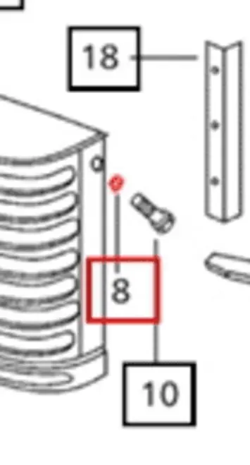 LOCK WASHER FOR GRILL BOLT FOR 4025 MAHINDRA TRACTOR (008000153B1)