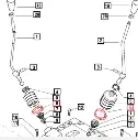 LOWER CLAMP FOR BOOT FOR BEAR SHIFT LEVER ON 4500 4-WHEEL DRIVE MAHINDRA (006500507C1)