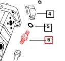 HYDRAULIC PUMP ADAPTOR (MALE STUD COUPL) FOR 4025 MAHINDRA TRACTOR (000051686D01)