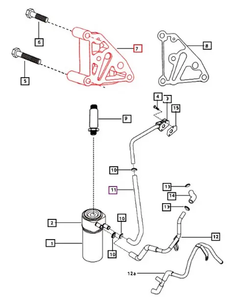 MOUNTING BRACKET, (OIL FILTER) FOR MAHINDRA TRACTOR (006002819C1)