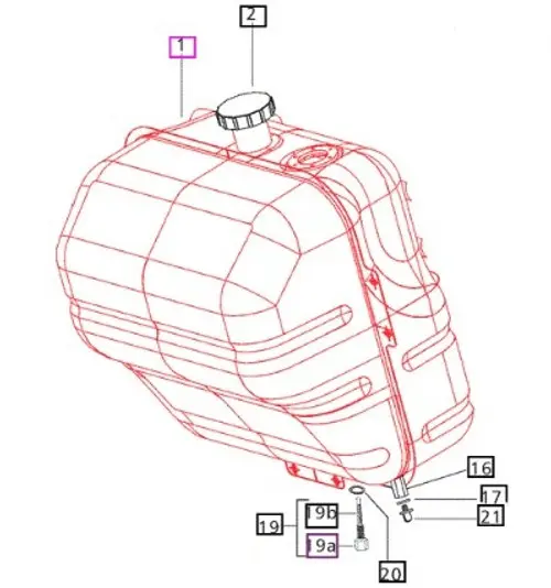 FUEL TANK ASSEMBLY  FOR MAHINDRA TRACTOR (007515301C91)