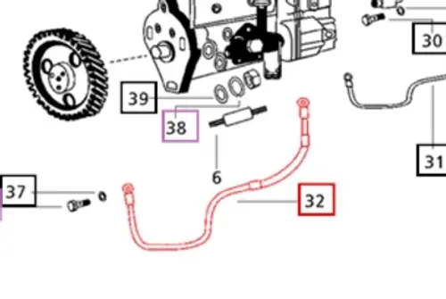 FUEL LINE, (TANK TO FEED PUMP) FOR MAHINDRA TRACTOR (006001670C1)