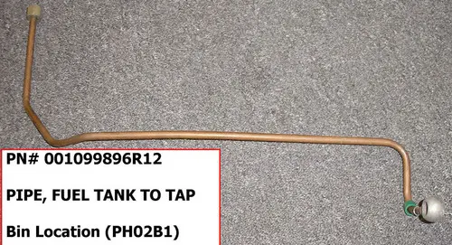 FUEL LINE, (TANK TO FUEL SHUT-OFF VALVE) FOR MAHINDRA TRACTOR (001099896R12)