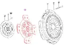 CLUTCH DRIVEN DISC (3535, 4035, 4535, & 5035) (006505645D1)