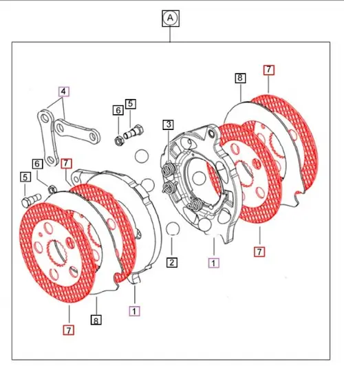 BRAKE FRICTION DISC FOR 5145 & 5155 MAHINDRA TRACTORS (006514202V1)