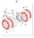 BRAKE FRICTION DISC FOR 5145 & 5155 MAHINDRA TRACTORS (006514202V1)