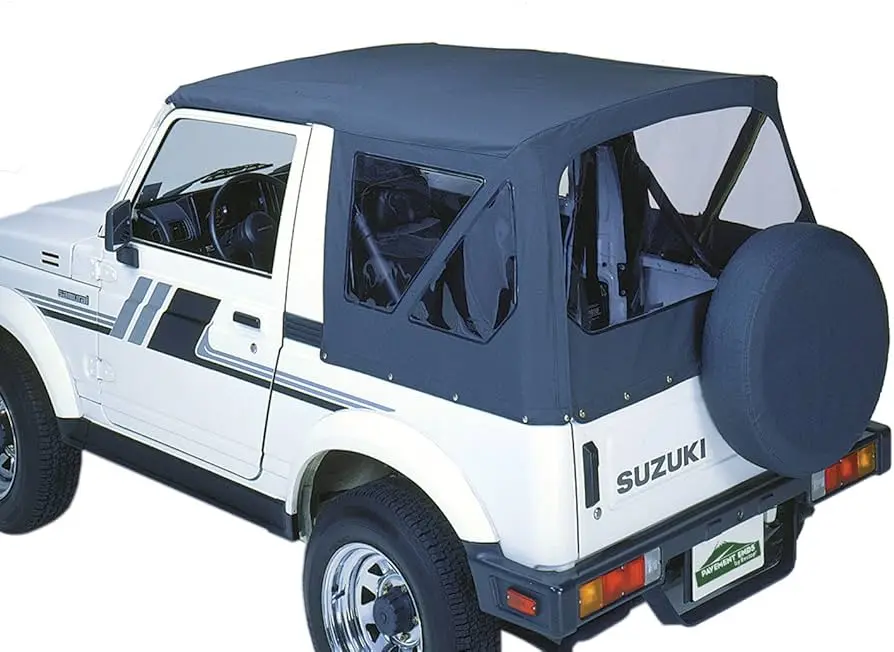 Soft Top for Suzuki Samurai Denim with Tinted Windows 4 Short Body Samurai