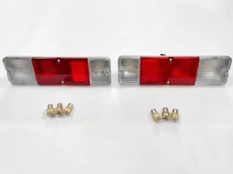 For Suzuki Samurai Sj410 Sj413 Rear Tail Light Lamp Pair With LED Bulbs