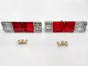 For Suzuki Samurai Sj410 Sj413 Rear Tail Light Lamp Pair With LED Bulbs