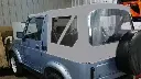 OEM Quality Suzuki Samurai Replacement Soft Top1986-1994 Clear Windows In Grey