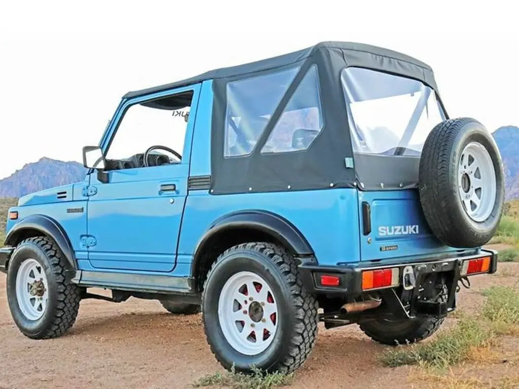 For Suzuki Samurai Replacement Soft Top1986-1994 Clear Windows In Black Denim