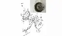 54811-83000-000 Drum,center brake Fits Suzuki Samurai Sj410/3Genuine Suzuki Part