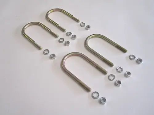 U-BOLTS W/ WASHERS / NUTS - REAR LEAF SPRINGS - FOR SUZUKI SAMURAI '85-'95