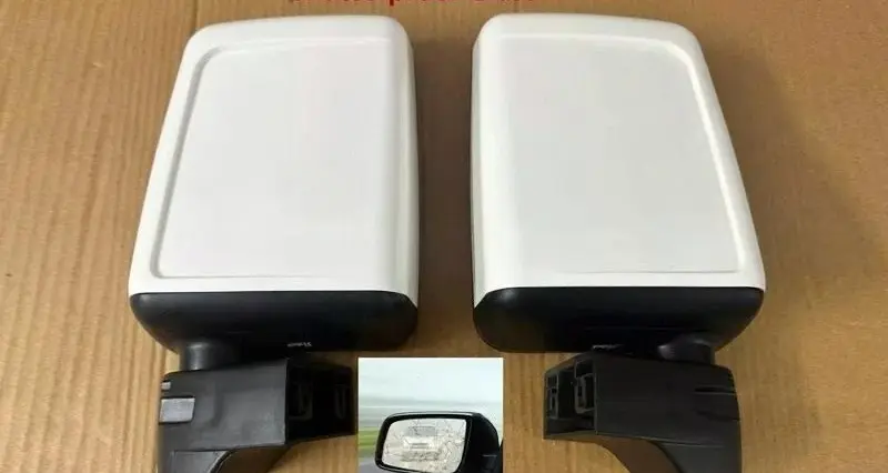 Manual Folding White Mirror Set Wide View Shatterproof Fits 87-95 Suzuki Samurai