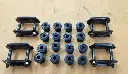 QTY 4 - LEAF SPRINGS SHACKLES & BUSH / FRONT & REAR-Suzuki Samurai 86-95