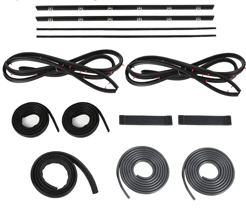 Door Window Trim Molding Seal Garnish Whisker Set Suzuki Samurai Hard Top