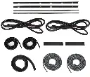 Door Window Trim Molding Seal Garnish Whisker Set Suzuki Samurai Hard Top