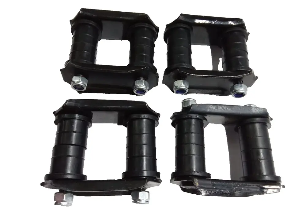4X SHACKLES W / BUSHINGS FRONT & REAR FOR SUZUKI SAMURAI 86-95 ATL GA