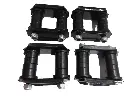 4X SHACKLES W / BUSHINGS FRONT & REAR FOR SUZUKI SAMURAI 86-95 ATL GA