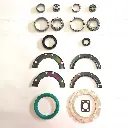 COMPLETE FRONT AXLES STEERING KNUCKLES BEARINGS OIL SEALS - SAMURAI 85'-95'