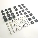 COMPLETE BODY MOUNT AND CUSHION SET WITH METAL PARTS - SAMURAI '85-'95