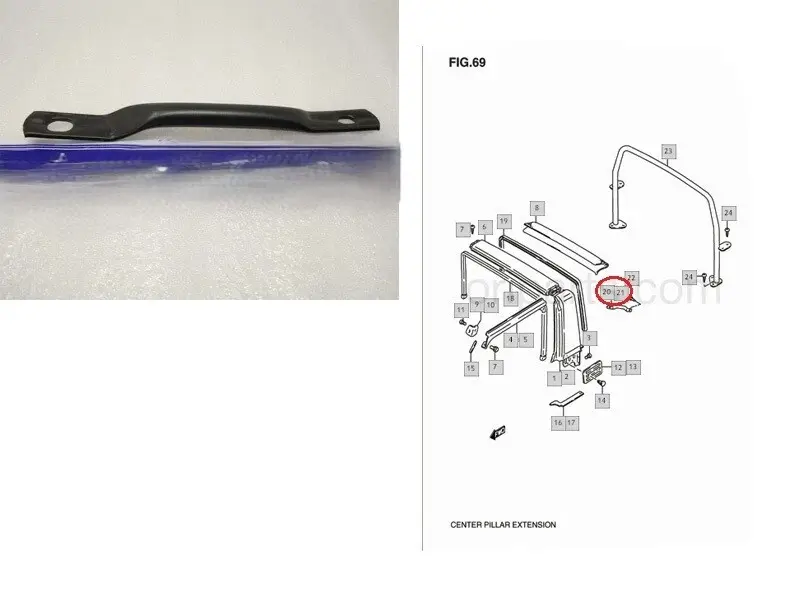 Supporter / Holder Handle Left /Right for Suzuki Samurai