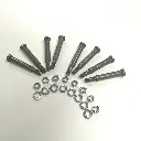 QTY 8 - SHACKLE BOLTS-PINS / FRONT / REAR (OEM) - SAMURAI '85-'95