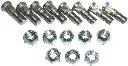 BOLT & NUT SET REAR BRAKE BACKER PLATE TO AXLE HOUSING FOR SAMURAI 85-95