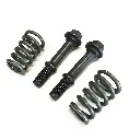 EXHAUST PIPE BOLTS & SPRINGS BLACK ZINC FOR SAMURAI 85-95