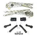 WINDOW REGULATORS / DOOR HANDLE SET / BLACK - SAMURAI '85-'93