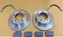 Front Brake Rotors+Pads+Pipe Set for Suzuki Samurai 1986-1994+Free Shipping
