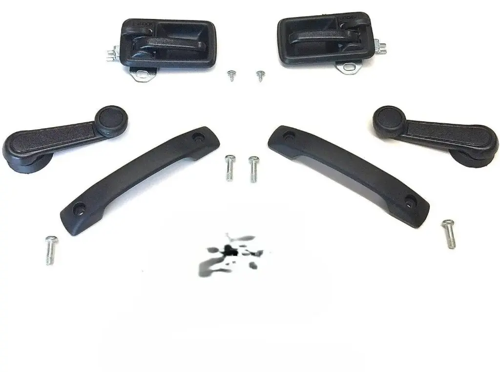 WINDOW CRANKS, DOOR HANDLES, PULLS / BLACK - SAMURAI 85'-93